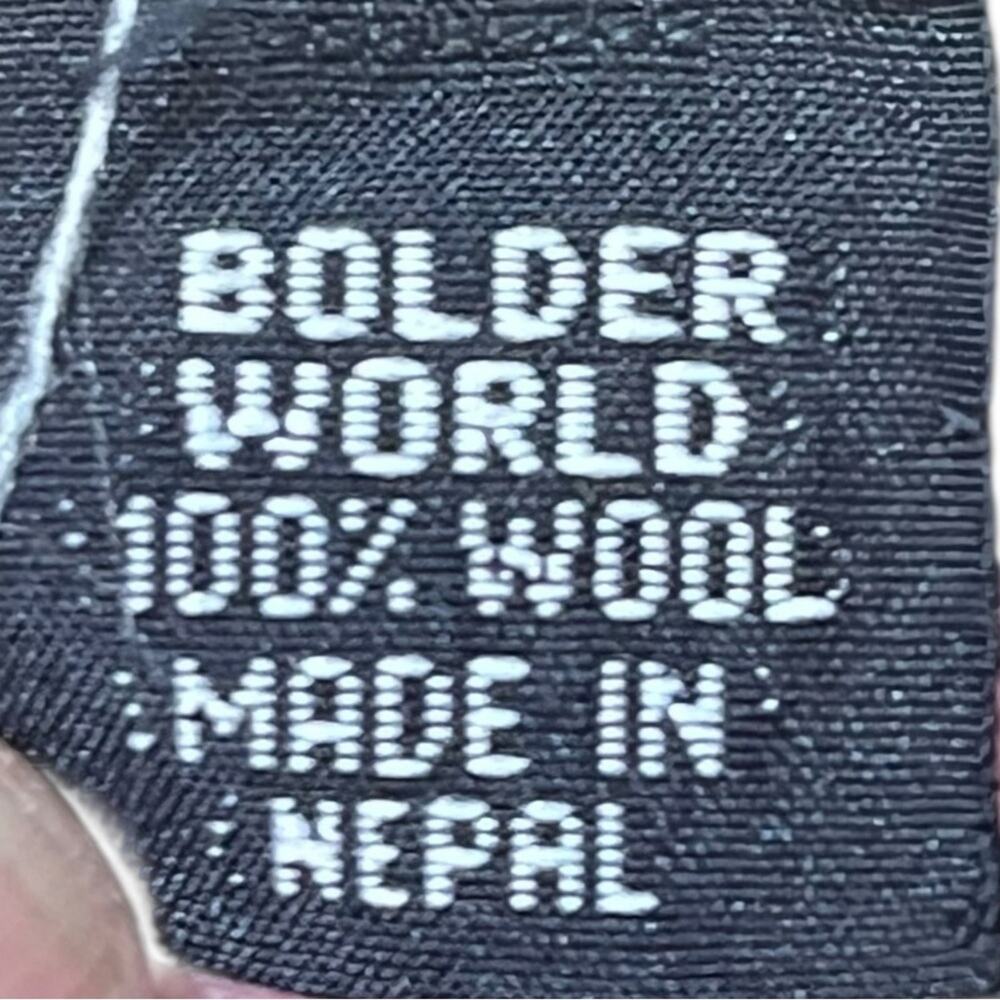 Boulder World Wool Earflap Beanie Fleece Lined Tassels Ski Snow Winter Hiking - Picture 5 of 7
